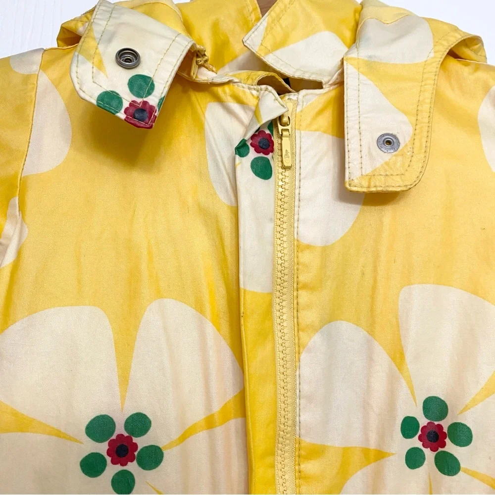 Baby Gap Yellow Floral Raincoat 2T